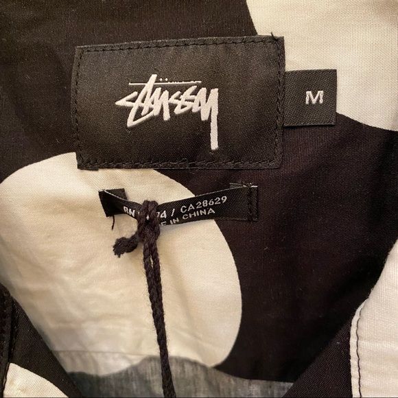 NWT~STUSSY Big Dot Short Sleeve Shirt Size Medium - Picture 5 of 8